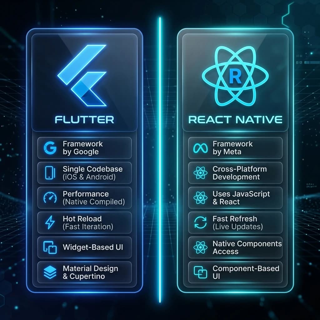 Flutter vs React Native: Which One Should You Choose in 2025?